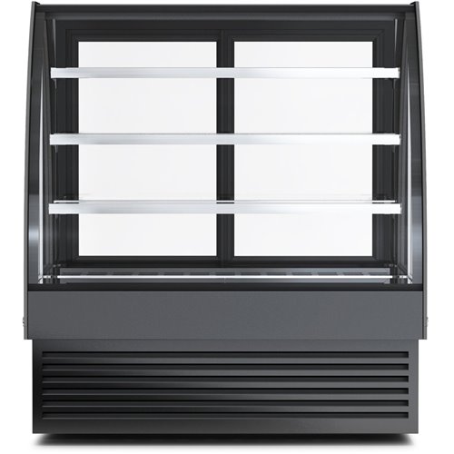 Display Merchandiser Fridge Curved Front 400 litres 3 shelves Black | Stalwart DA- HL1200S3BLACK