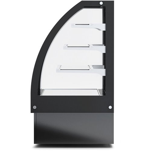 Display Merchandiser Fridge Curved Front 400 litres 3 shelves Black | Stalwart DA- HL1200S3BLACK