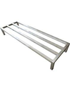 Commercial Aluminium Dunnage Rack 1524x508x203mm 750kg loading | Stalwart DA- DR15220