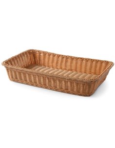 Commercial Bread Display Basket 530x325x80mm Brown | Stalwart DA- WHRBB2