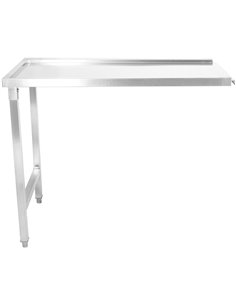 Unloading table Left side 600x650x850mm No bottom shelf No splashback Stainless steel | Stalwart DA- SWT6065R 2