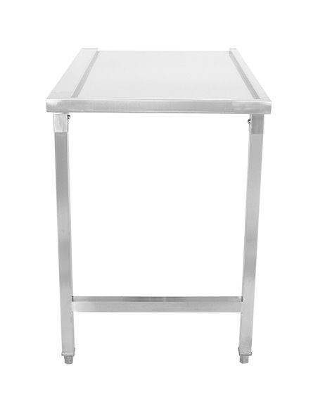 Unloading table Left side 600x650x850mm No bottom shelf No splashback Stainless steel | Stalwart DA- SWT6065R