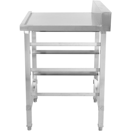 Unloading table Right side 600x650x850mm With dishwasher basket rack With splashback Stainless steel | Stalwart DA- WTF6065L