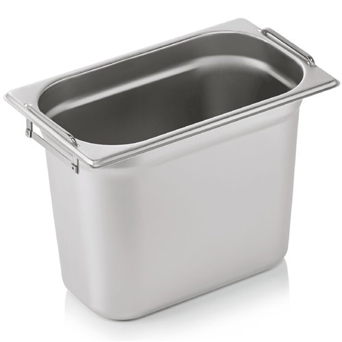 Stainless steel Gastronorm Pan with Handle GN1/4 Depth 200mm | Stalwart DA- 8148H