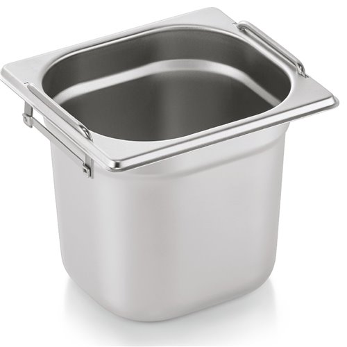 Stainless steel Gastronorm Pan with Handle GN1/6 Depth 150mm | Stalwart DA- 8166H
