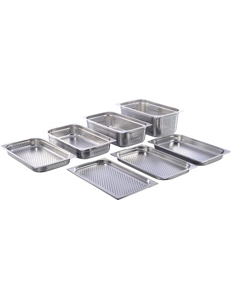 Stainless steel Gastronorm Pan Perforated GN1/1 Depth 150mm | Stalwart DA- 8116P