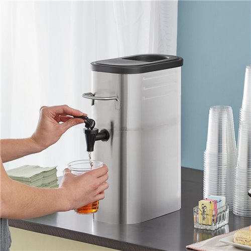 Commercial Stainless Steel Hot &amp Cold Beverage Dispenser 15 litres | Stalwart DA- CFTD4GS