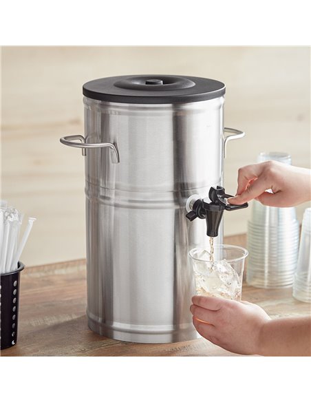 Commercial Stainless Steel Hot &amp Cold Beverage Dispenser 7.5 litres  | Stalwart DA- CFTD2GR