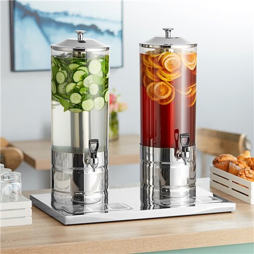 Commercial Juice Dispenser 8+8 litres | Stalwart DA- CFJDI2