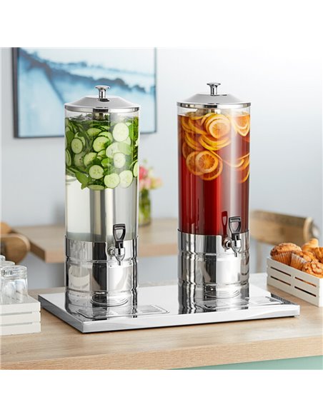 Commercial Juice Dispenser 8+8 litres | Stalwart DA- CFJDI2