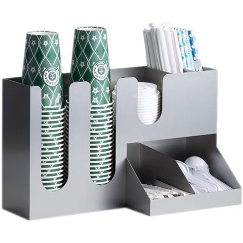 Stainless Steel Cup Holder / Dispenser Φ100mm Cups 2 Stacks | Stalwart DA- 62004