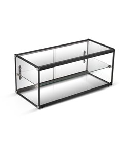 Neutral Display Case Black 827x368x366mm | Stalwart DA- ZW90