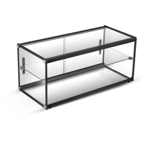 Neutral Display Case Black 827x368x366mm | Stalwart DA- ZW90
