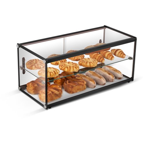 Neutral Display Case Black 827x368x366mm | Stalwart DA- ZW90