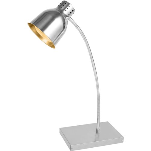 Commercial Tabletop Food Warmer 1 Heating Lamp 250W Silver | Stalwart DA- EWL02S1