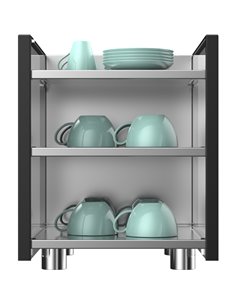 Commercial 3 Shelf Cup Warmer | Stalwart DA- BTBW02