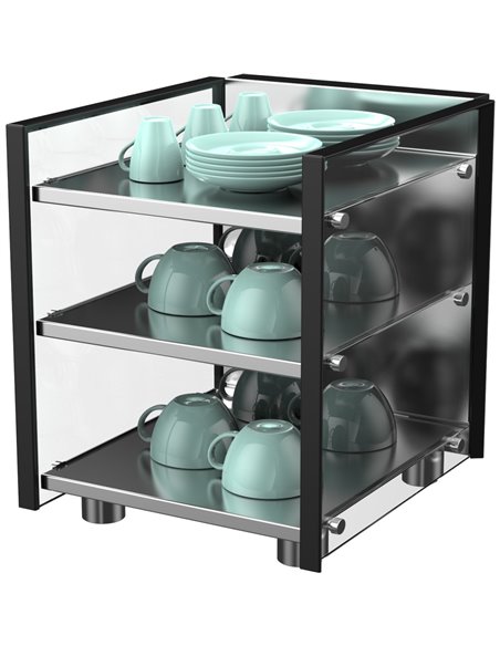 Commercial 3 Shelf Cup Warmer | Stalwart DA- BTBW02