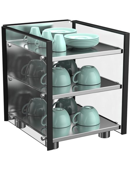 Commercial 3 Shelf Cup Warmer | Stalwart DA- BTBW01
