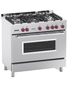 Professional Gas range Oven 7kW with 5 burners 11.4kW | Stalwart DA- Y95ND