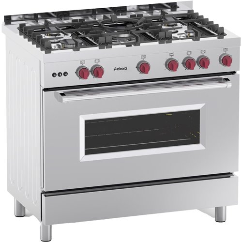 Professional Gas range Oven 7kW with 5 burners 11.4kW | Stalwart DA- Y95ND