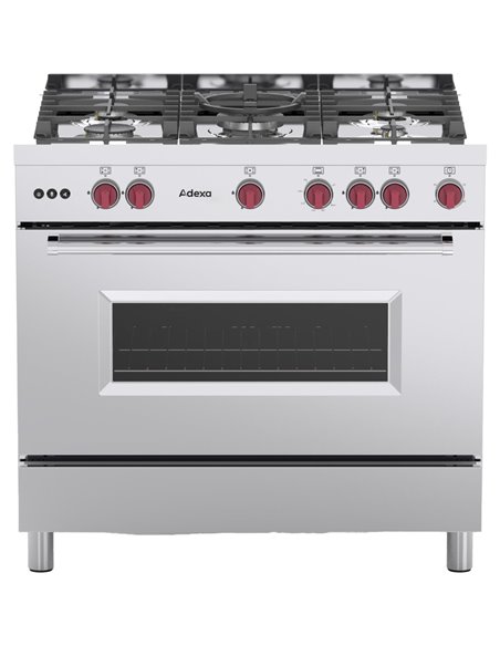 Professional Gas range Oven 7kW with 5 burners 11.4kW | Stalwart DA- Y95ND