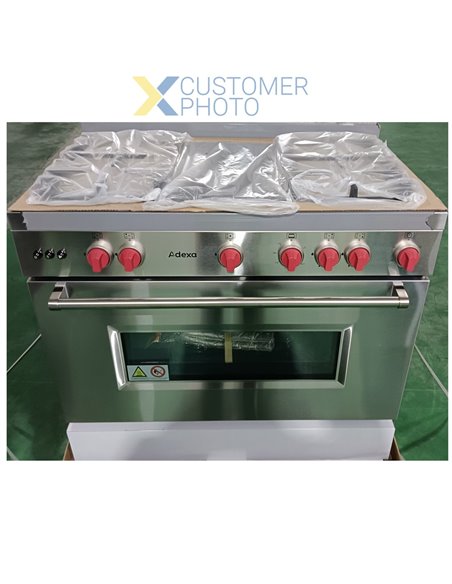 Professional Gas range Oven 7kW with 5 burners 11.4kW | Stalwart DA- Y95ND