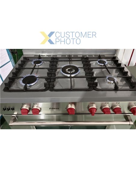 Professional Gas range Oven 7kW with 5 burners 11.4kW | Stalwart DA- Y95ND
