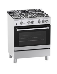 Professional Gas range Oven 4.7kW with 4 burners 8.6kW | Stalwart DA- C74ND