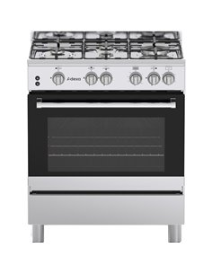 Professional Gas range Oven 4.7kW with 4 burners 8.6kW | Stalwart DA- C74ND 2