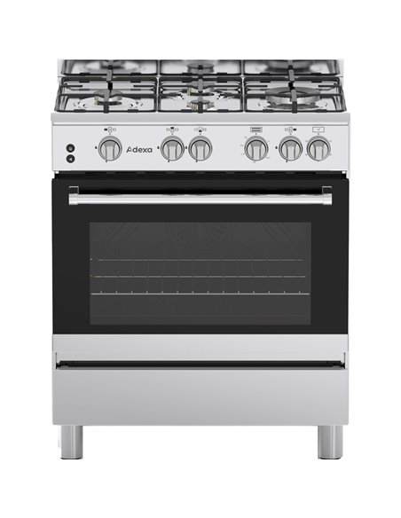Professional Gas range Oven 4.7kW with 4 burners 8.6kW | Stalwart DA- C74ND