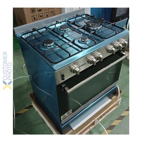 Professional Gas range Oven 4.7kW with 4 burners 8.6kW | Stalwart DA- C74ND