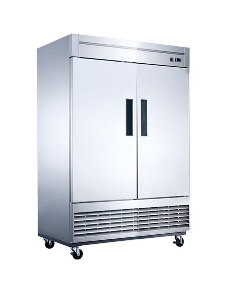 1200lt Commercial Upright Refrigerator Double Door Stainless Steel | Stalwart DA- CN140AFD55R