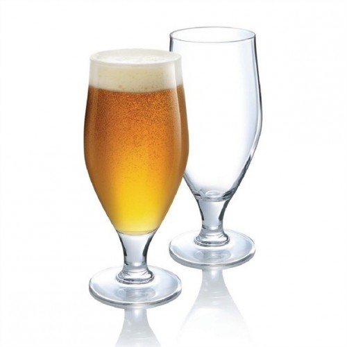 Arcoroc Cervoise Stem Beer Glasses...