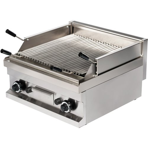 Commercial Gas chargrill 2 zones 9.6kW Table top | Stalwart DA-Hotmax 600 GGL606