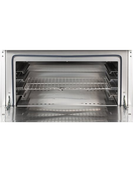 Professional Gas range Gas oven &amp open base 6 burners 36kW+6kW | Stalwart DA-Hotmax 700 GR732