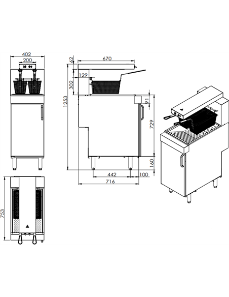 Commercial Fryer Mate Chip Warming Station Electric Free Standing 0.94kW | Stalwart DA-VX15