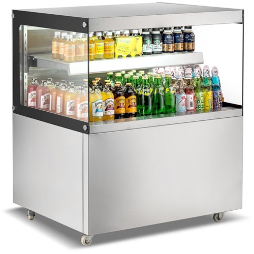 Commercial Display Cabinet 230 Litres Stainless steel | Stalwart DA-ZW230SS