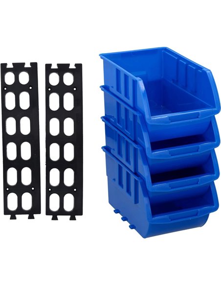4pcs Large Storage Bin Organiser | Stalwart DA-WK0004