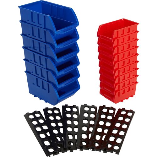 15pcs Half Bulk Bin Storage Organiser | Stalwart DA-WK0906