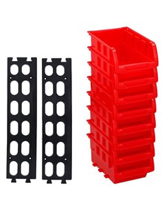 8pcs Small Half Bulk Bin Storage Organiser | Stalwart DA-WK0800 2