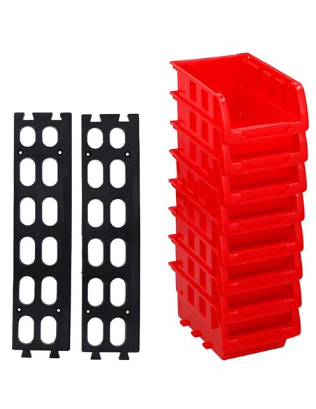 8pcs Small Half Bulk Bin Storage Organiser | Stalwart DA-WK0800