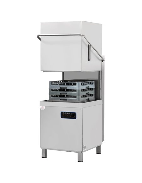 Pass Through Dishwasher 1080 plates Per hour, Rinse aid pump, Detergent pump 400V | DA-EMP1000