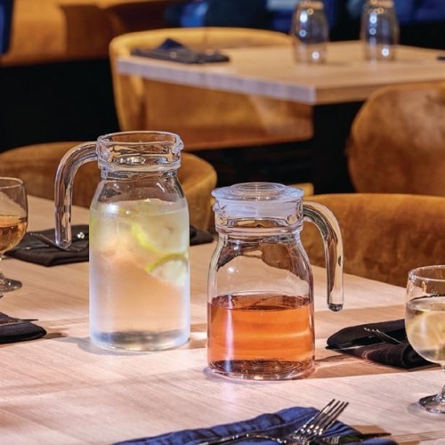 Arcoroc Spring Jugs with Glass Lid...