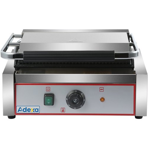Heavy Duty Large Panini Contact grill Ribbed/Smooth 2.2kW | Stalwart DA-HEG811EA