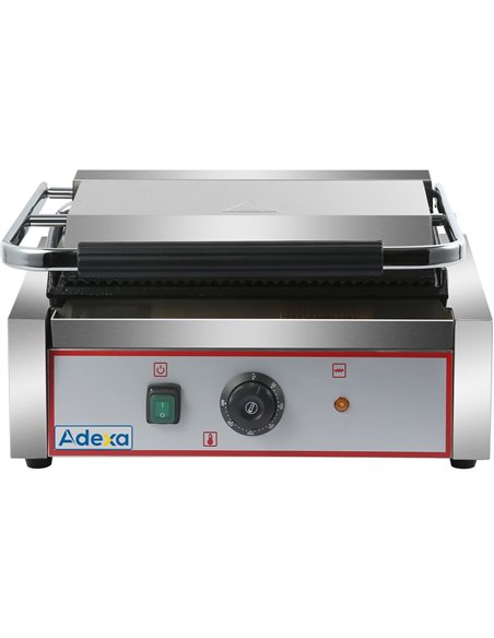 Heavy Duty Large Panini Contact grill Ribbed/Smooth 2.2kW | Stalwart DA-HEG811EA