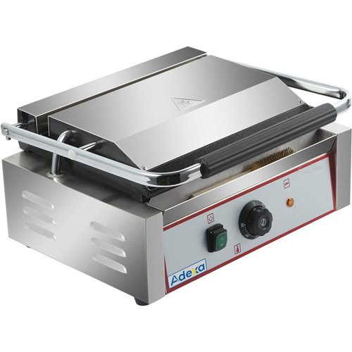 Heavy Duty Large Panini Contact grill Ribbed/Smooth 2.2kW | Stalwart DA-HEG811EA