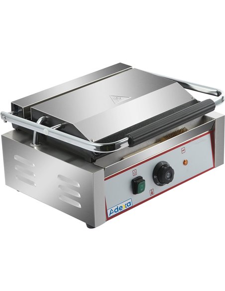 Heavy Duty Large Panini Contact grill Ribbed/Smooth 2.2kW | Stalwart DA-HEG811EA