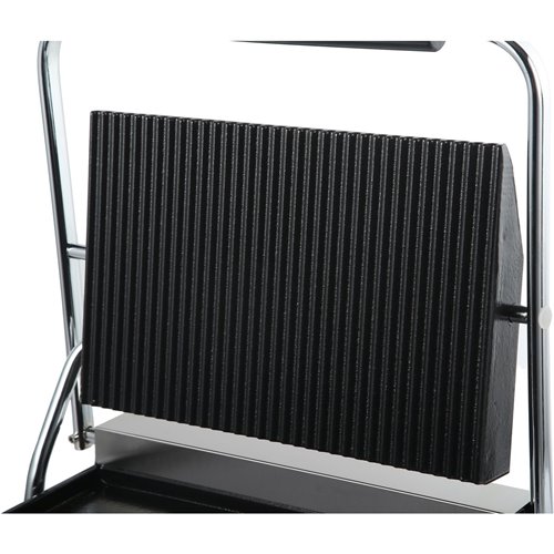 Heavy Duty Large Panini Contact grill Ribbed/Smooth 2.2kW | Stalwart DA-HEG811EA
