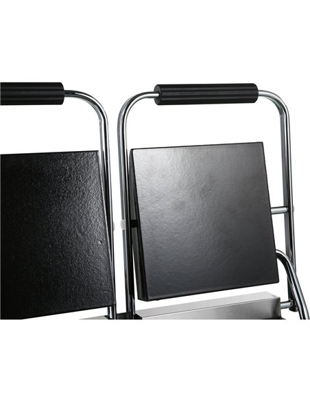 Heavy Duty Twin Panini Contact grill Smooth 3.6kW Dual Zone | Stalwart DA-HEG813B