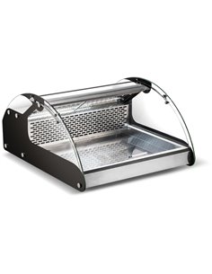 Display Merchandiser Fridge 90 litres 2xGN1/1 Stainless Steel &amp Black | Stalwart DA-CW118